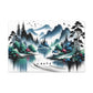 Serenity Peaks Reflection - Chinese Wall Art - Neodigitalis Artimata