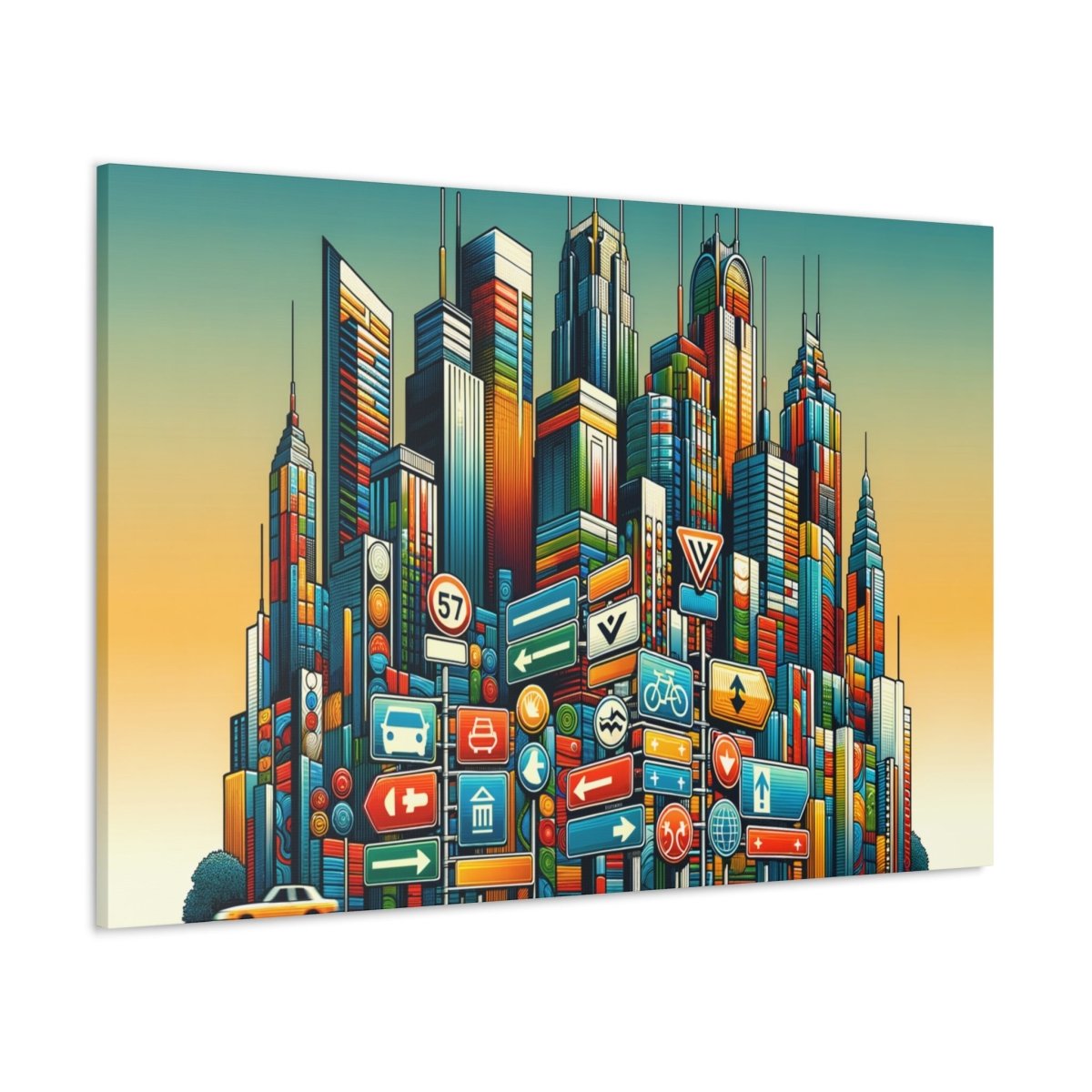 Twilight Vector Metropolis - Pop Wall Art - Neodigitalis Artimata