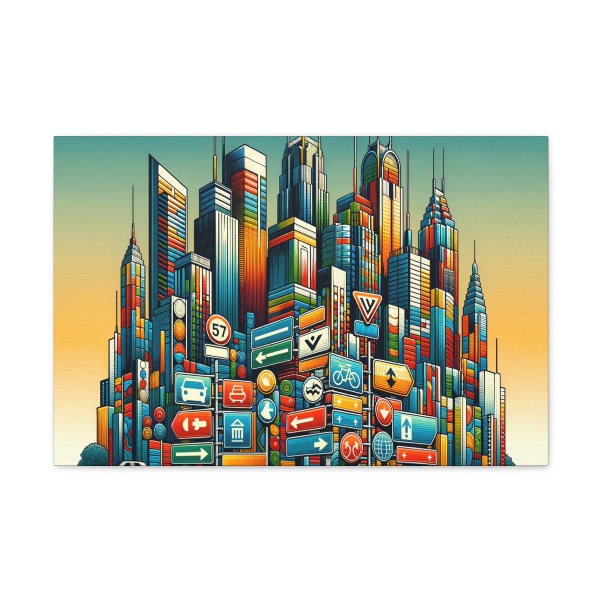 Twilight Vector Metropolis - Pop Wall Art - Neodigitalis Artimata