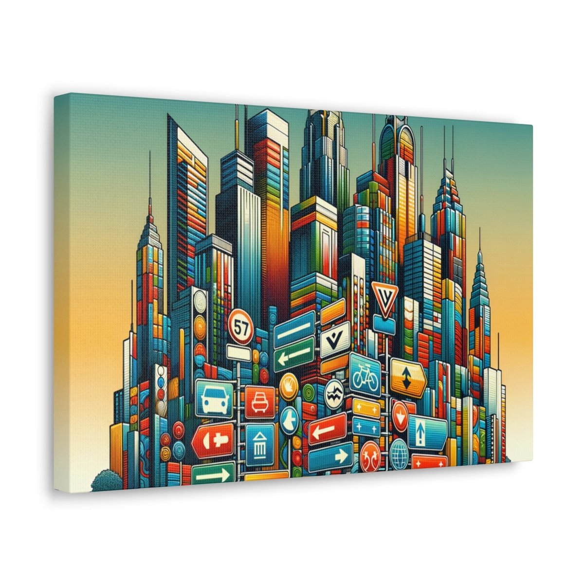 Twilight Vector Metropolis - Pop Wall Art - Neodigitalis Artimata