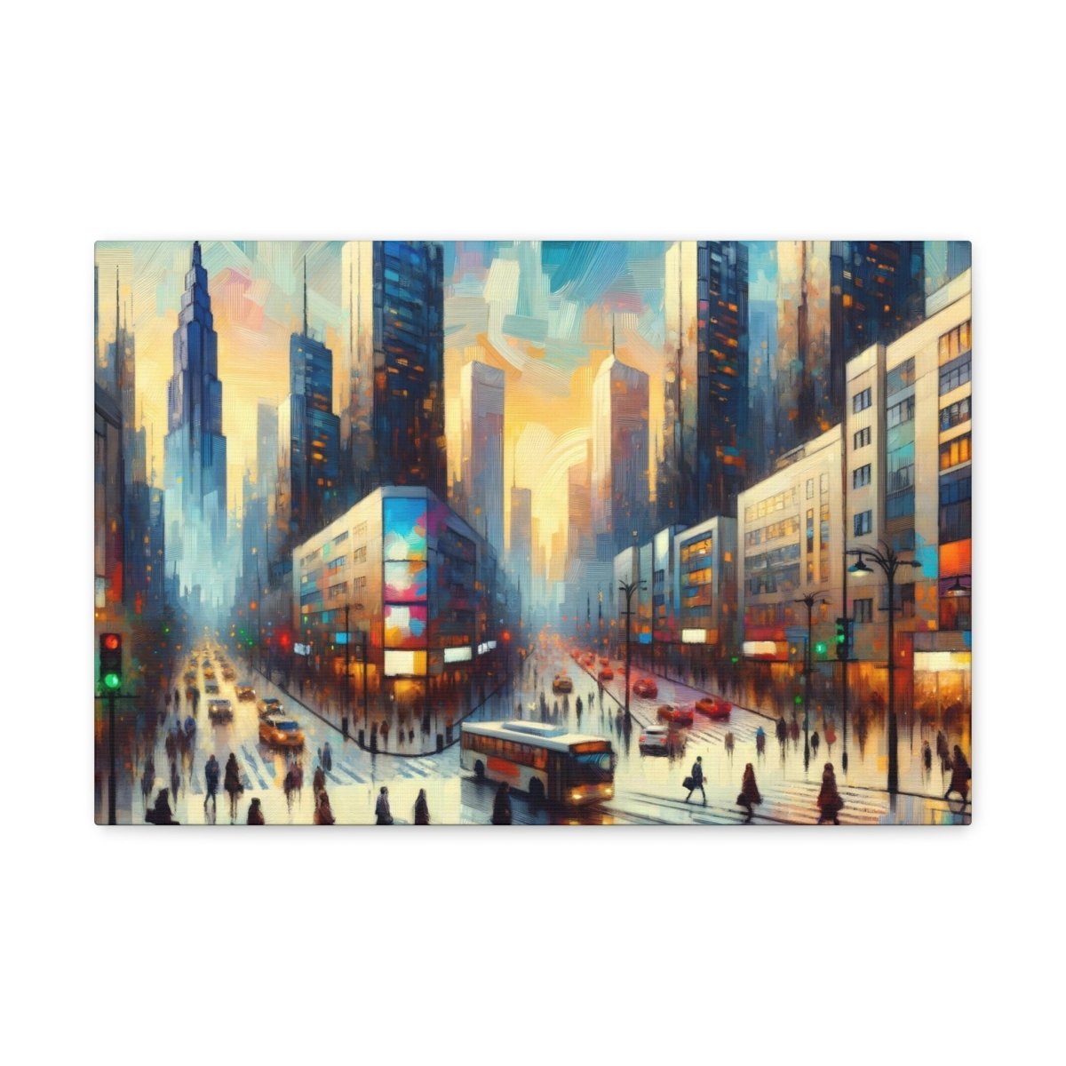 Urban Dawn Serenade - Impressionist Wall Art - Neodigitalis Artimata