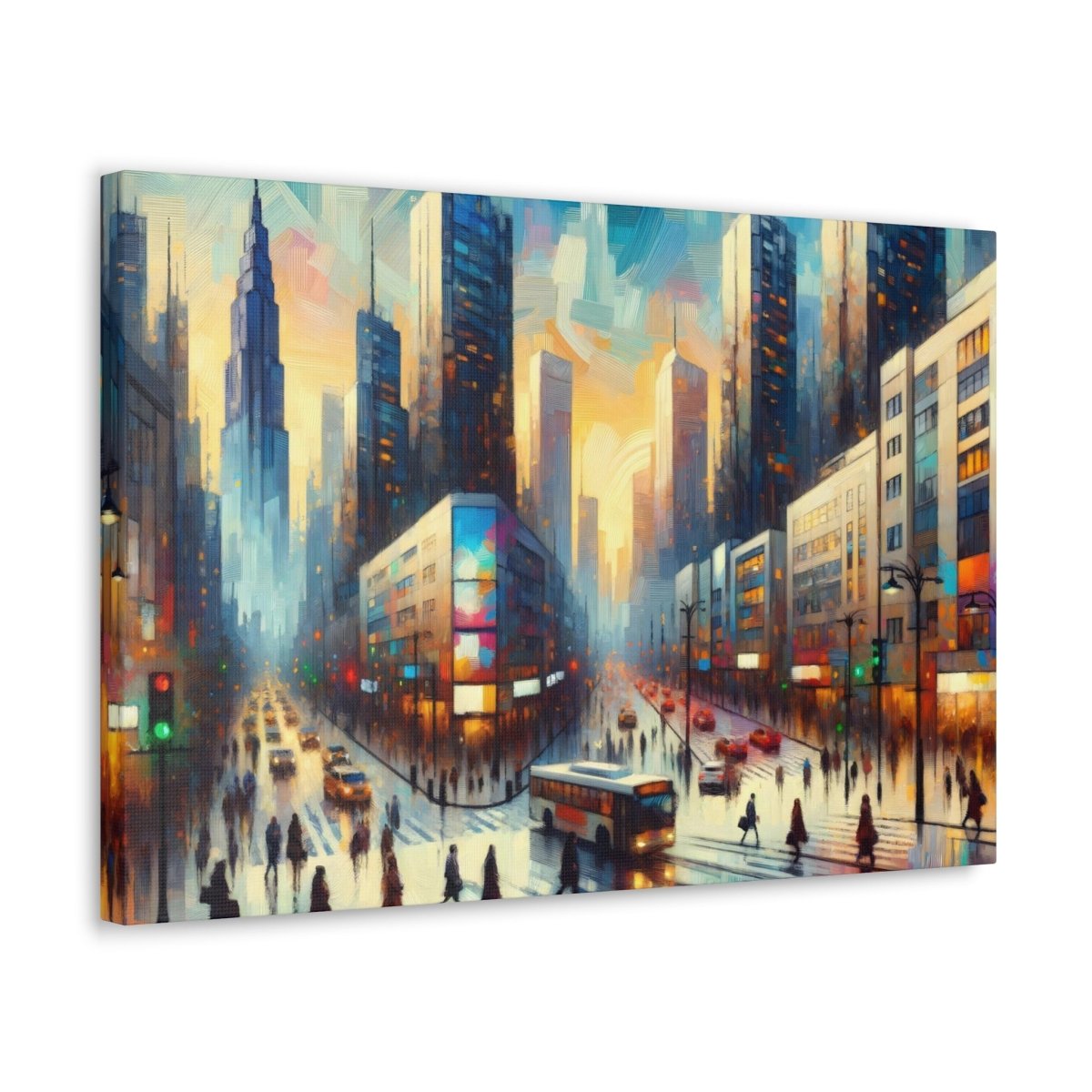 Urban Dawn Serenade - Impressionist Wall Art - Neodigitalis Artimata