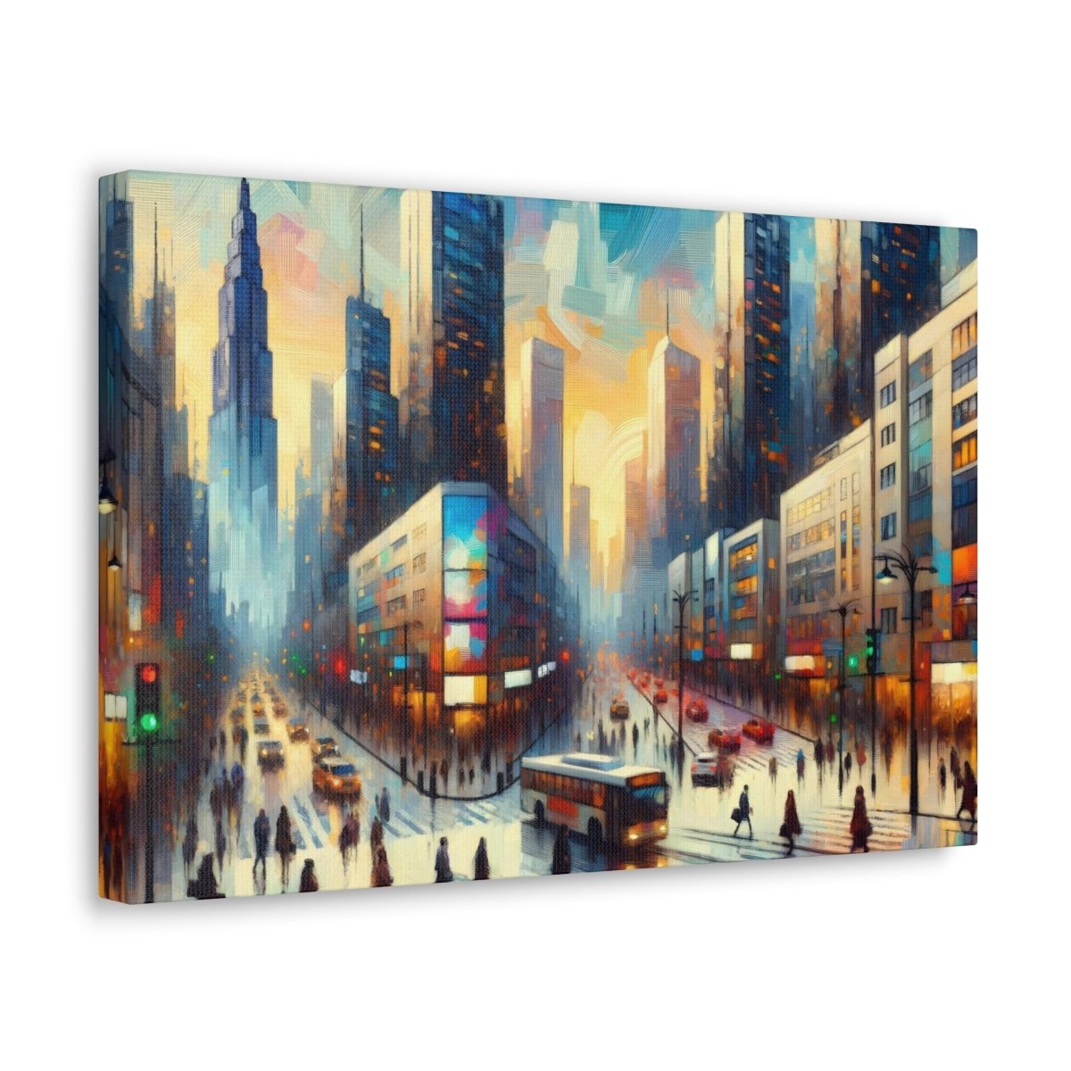 Urban Dawn Serenade - Impressionist Wall Art - Neodigitalis Artimata