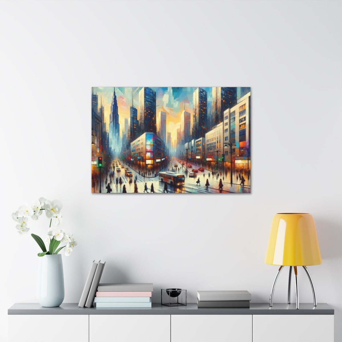 Urban Dawn Serenade - Impressionist Wall Art - Neodigitalis Artimata