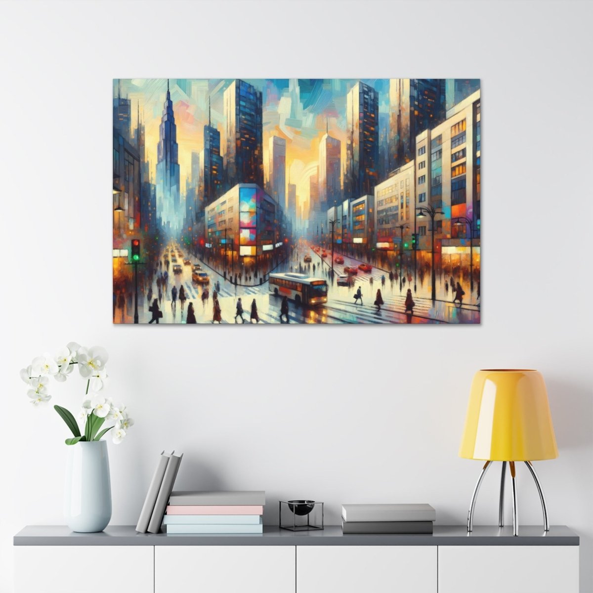 Urban Dawn Serenade - Impressionist Wall Art - Neodigitalis Artimata