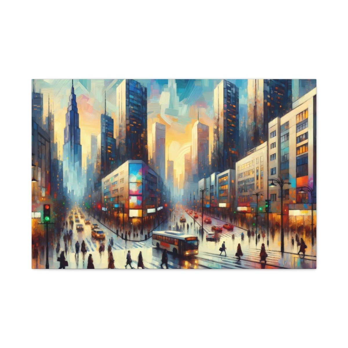 Urban Dawn Serenade - Impressionist Wall Art - Neodigitalis Artimata