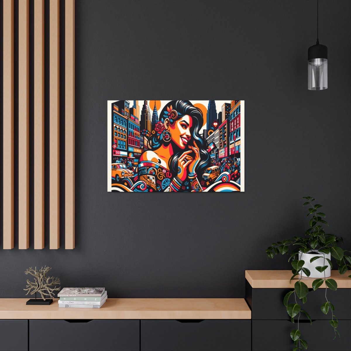 Urban Rhapsody Retro Canvas - Pop Wall Art - Neodigitalis Artimata