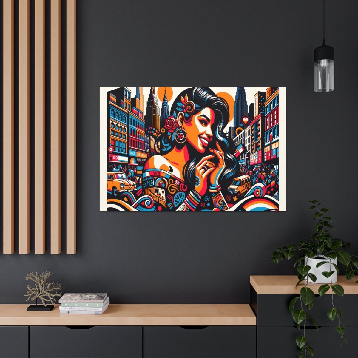 Urban Rhapsody Retro Canvas - Pop Wall Art - Neodigitalis Artimata