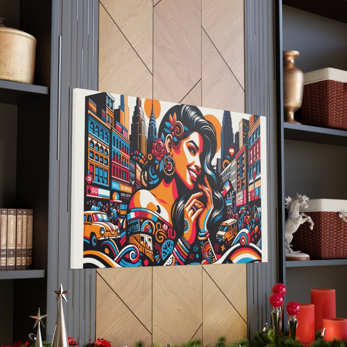 Urban Rhapsody Retro Canvas - Pop Wall Art - Neodigitalis Artimata