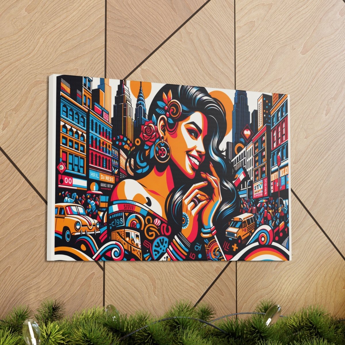 Urban Rhapsody Retro Canvas - Pop Wall Art - Neodigitalis Artimata