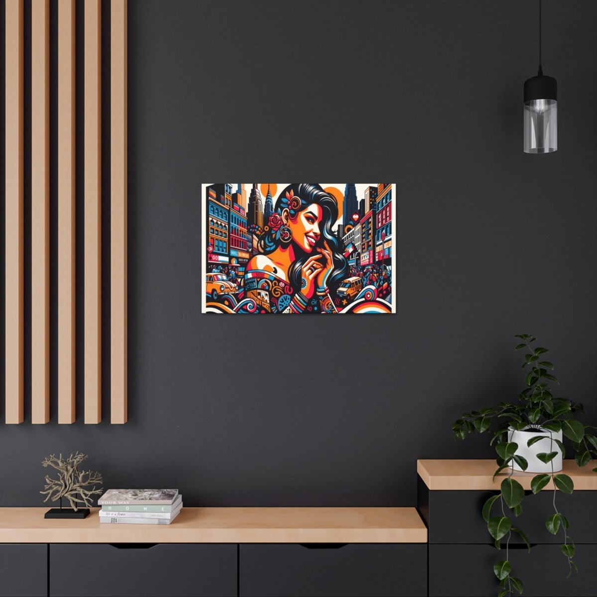 Urban Rhapsody Retro Canvas - Pop Wall Art - Neodigitalis Artimata