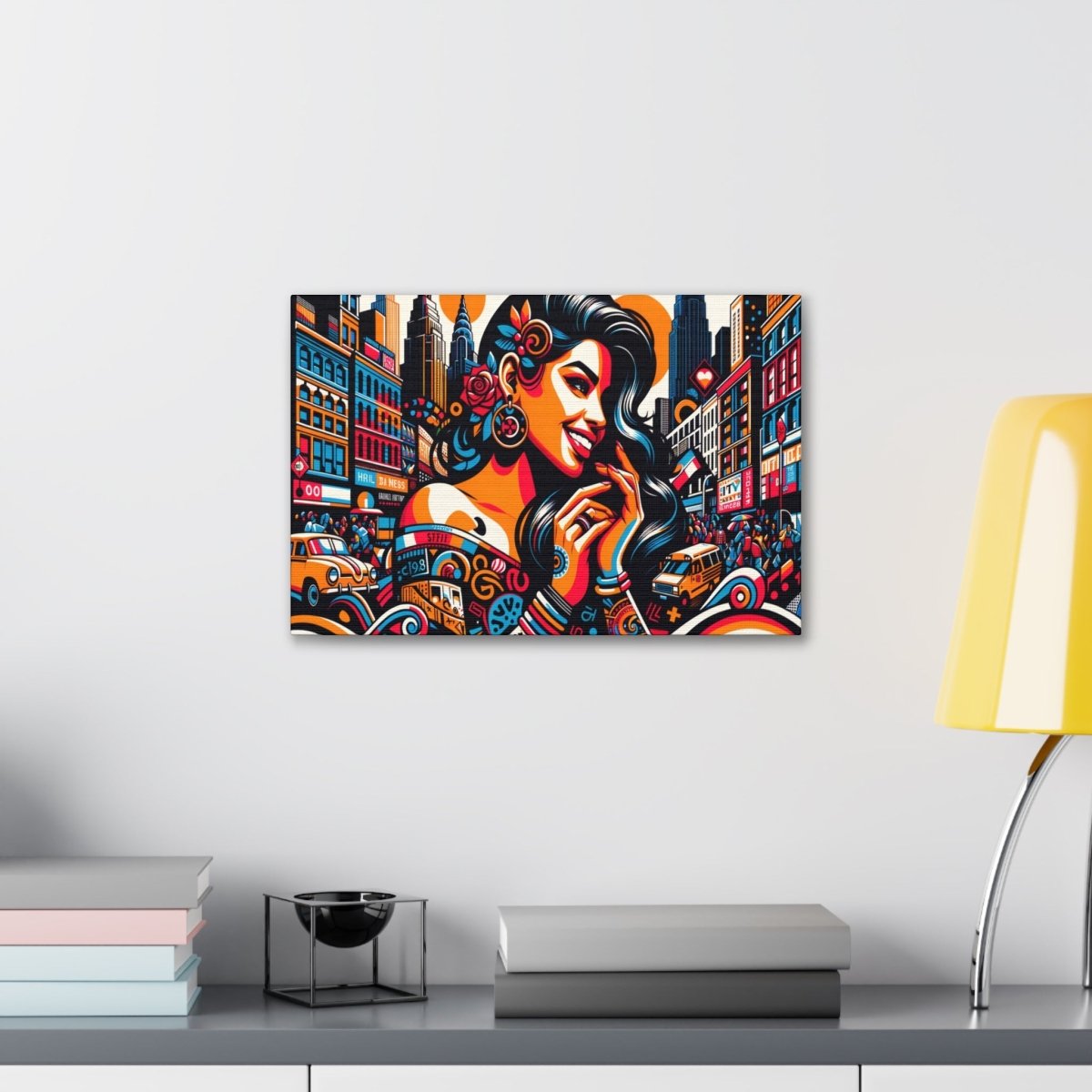 Urban Rhapsody Retro Canvas - Pop Wall Art - Neodigitalis Artimata