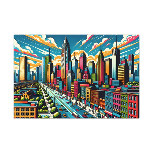 Urban Rhythm Canvas - Pop Wall Art - Neodigitalis Artimata