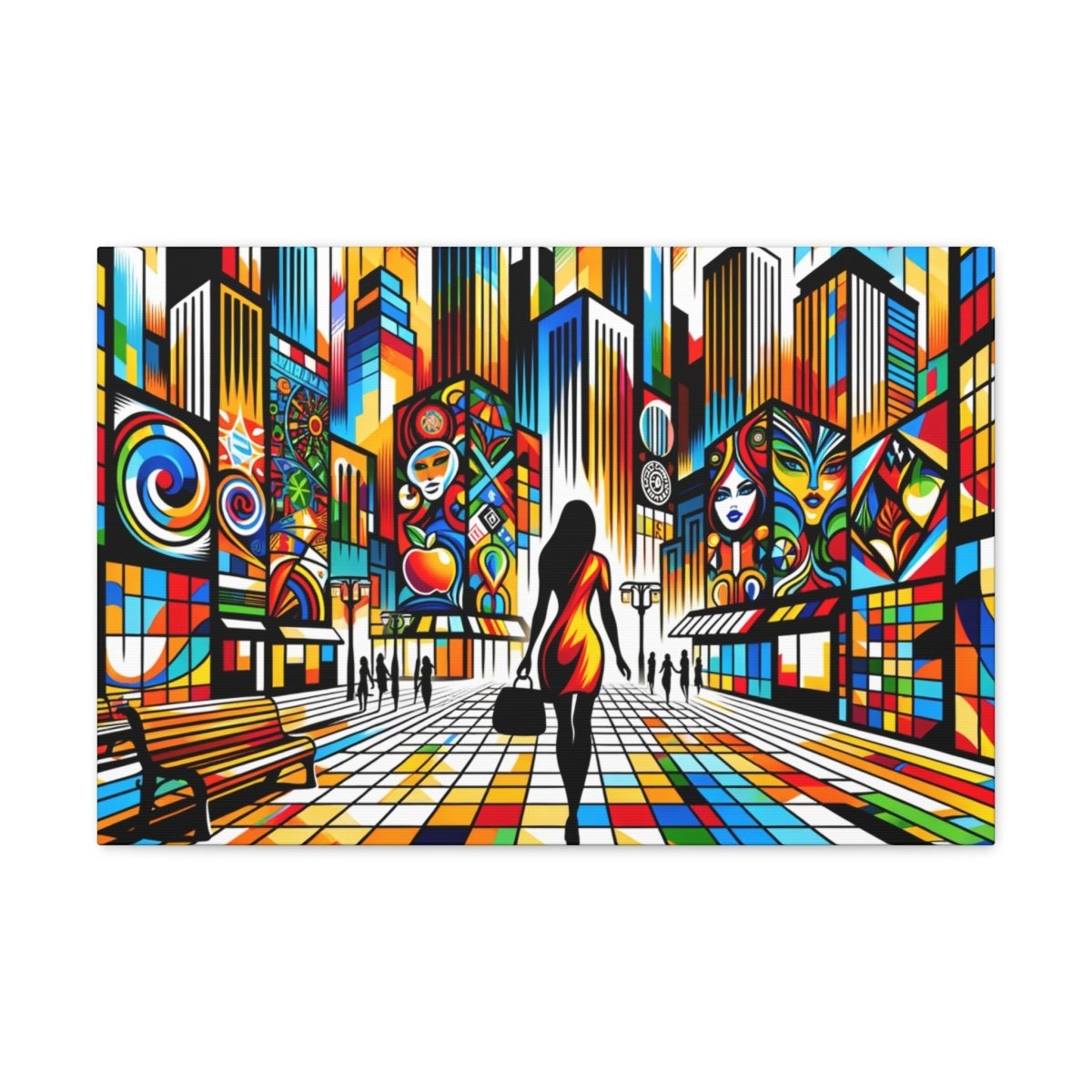 Vivid Metropolis Mosaic - Pop Wall Art - Neodigitalis Artimata