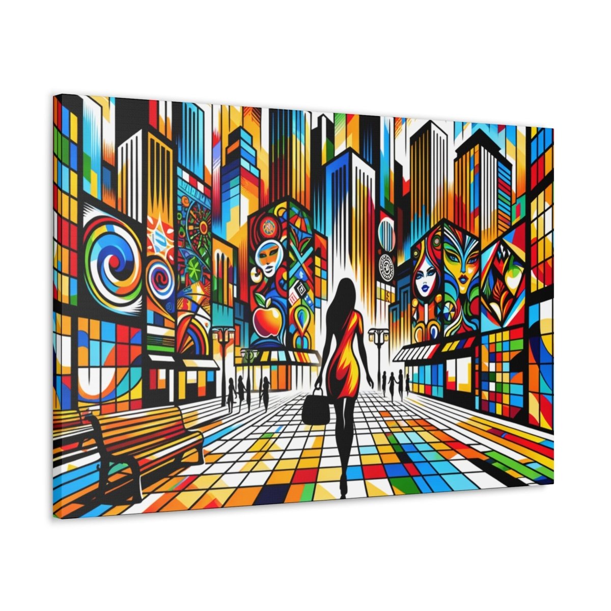 Vivid Metropolis Mosaic - Pop Wall Art - Neodigitalis Artimata